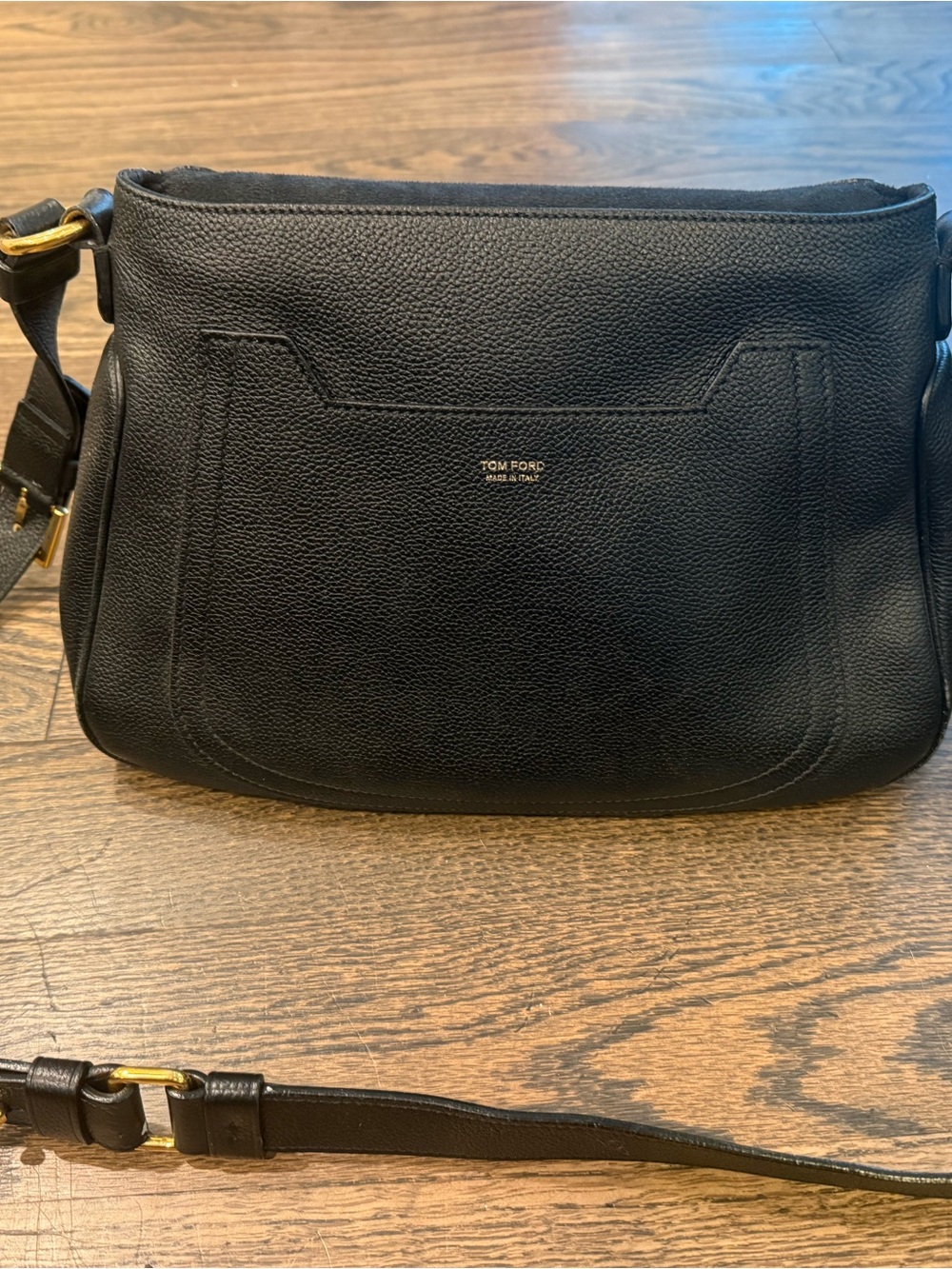 TOM FORD Grained Med Jennifer Crossbody Black Bag- amazing cond -100% auth - Picture 8 of 10
